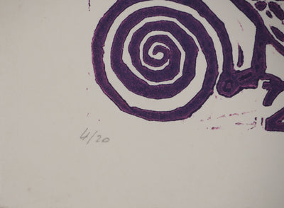 Mary CALLOC'H : Le carrosse, Lithographie originale (photo de détail 5) - Crédit photo : Galerie Art.Paris