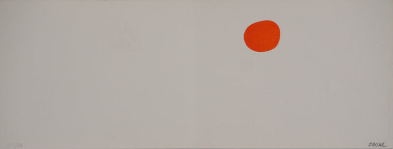 Doune CESARI-TISSOT : Soleil orange, Lithographie originale (vue générale) - Crédit photo : Galerie Art.Paris