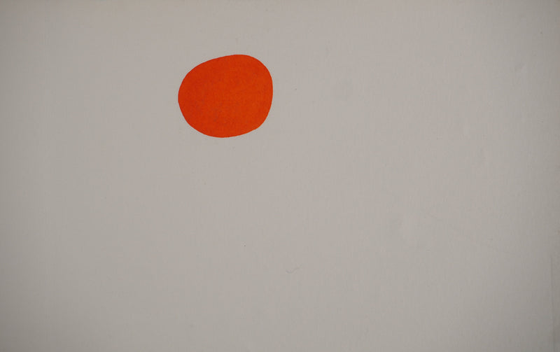 Doune CESARI-TISSOT : Soleil orange, Lithographie originale (photo de détail 2) - Crédit photo : Galerie Art.Paris