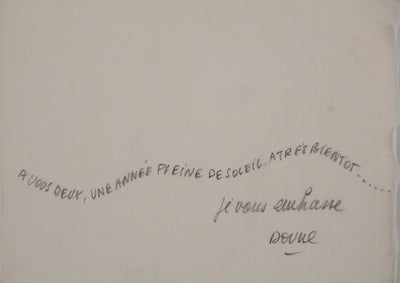 Doune CESARI-TISSOT : Soleil orange, Lithographie originale (photo de détail 5) - Crédit photo : Galerie Art.Paris