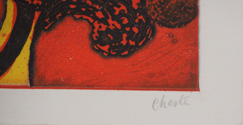 Richard RAVEN CHESTER : Le coq, Lithographie originale (photo de détail 3) - Crédit photo : Galerie Art.Paris