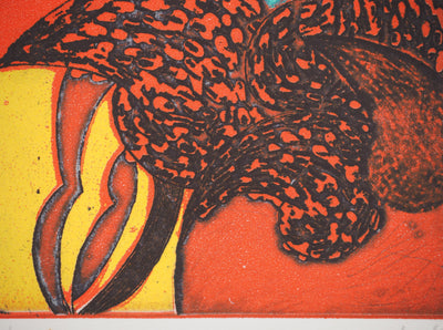 Richard RAVEN CHESTER : Le coq, Lithographie originale (photo de détail 6) - Crédit photo : Galerie Art.Paris