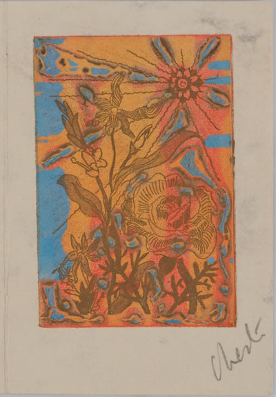 Richard RAVEN CHESTER : Champs de fleurs, Lithographie originale (vue générale) - Crédit photo : Galerie Art.Paris
