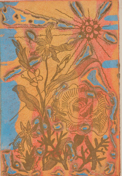 Richard RAVEN CHESTER : Champs de fleurs, Lithographie originale (photo de détail 2) - Crédit photo : Galerie Art.Paris