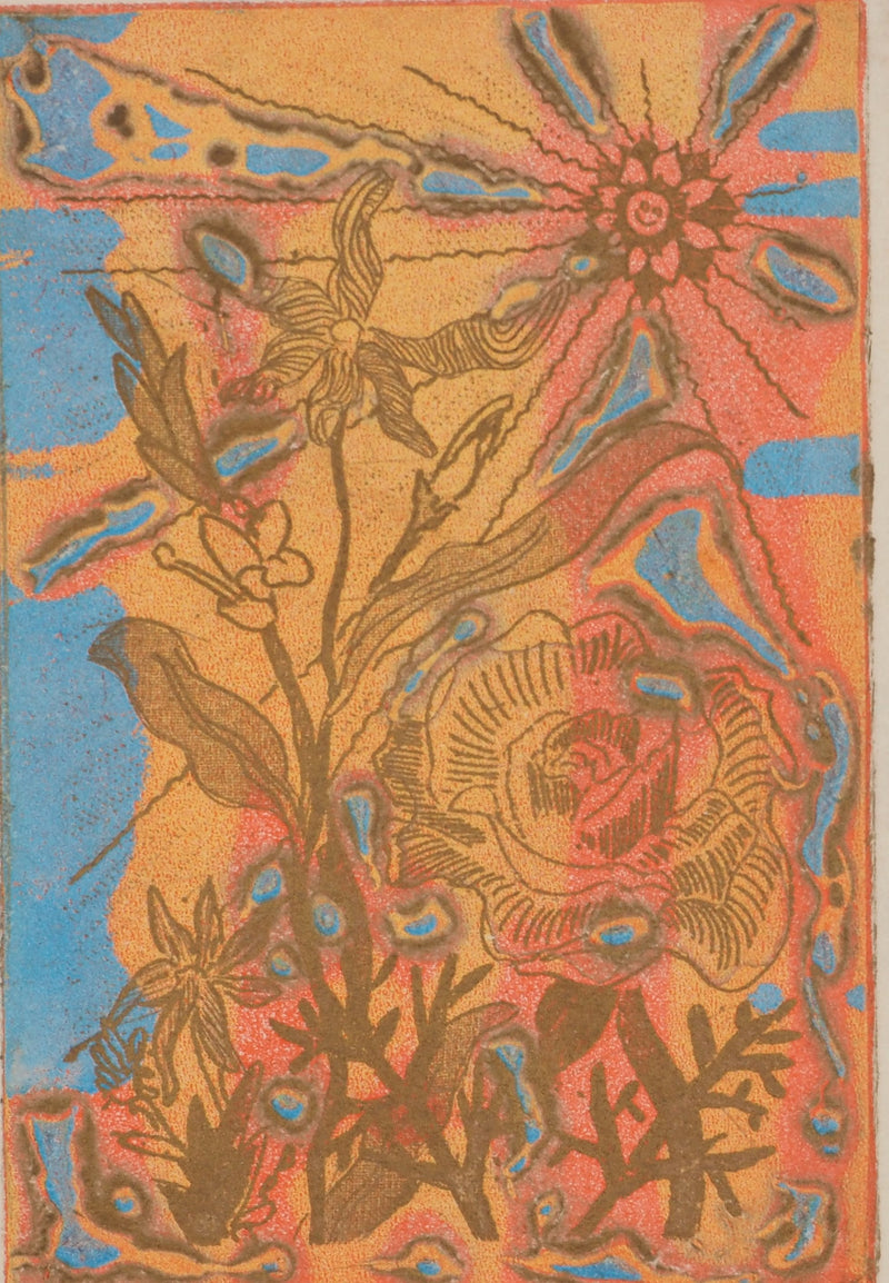 Richard RAVEN CHESTER : Champs de fleurs, Lithographie originale (photo de détail 2) - Crédit photo : Galerie Art.Paris