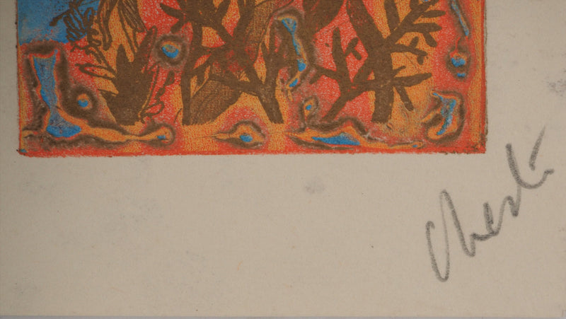 Richard RAVEN CHESTER : Champs de fleurs, Lithographie originale (photo de détail 3) - Crédit photo : Galerie Art.Paris