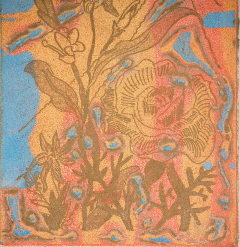 Richard RAVEN CHESTER : Champs de fleurs, Lithographie originale (photo de détail 4) - Crédit photo : Galerie Art.Paris