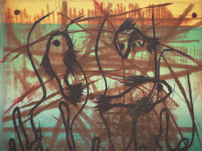 Richard RAVEN CHESTER : Têtard dans l'étang, Lithographie originale (photo de détail 3) - Crédit photo : Galerie Art.Paris