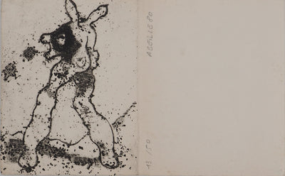 Claude ABEILLE : L'âne Catitipède, Gravure originale (photo de détail 2) - Crédit photo : Galerie Art.Paris