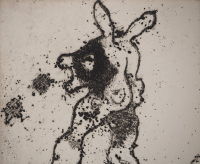 Claude ABEILLE : L'âne Catitipède, Gravure originale (photo de détail 5) - Crédit photo : Galerie Art.Paris