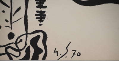 Gustave SINGIER : Composition abstraite, Lithographie originale (photo de détail 3) - Crédit photo : Galerie Art.Paris