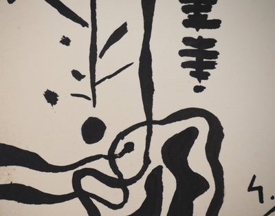 Gustave SINGIER : Composition abstraite, Lithographie originale (photo de détail 6) - Crédit photo : Galerie Art.Paris