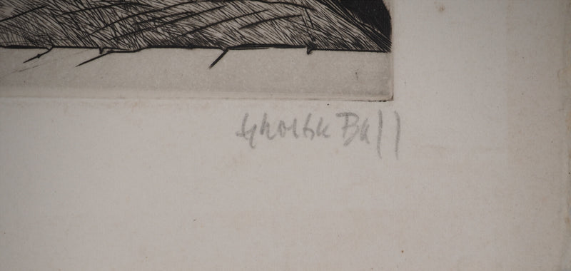 George BALL : Les collines, Gravure originale (photo de détail 5) - Crédit photo : Galerie Art.Paris