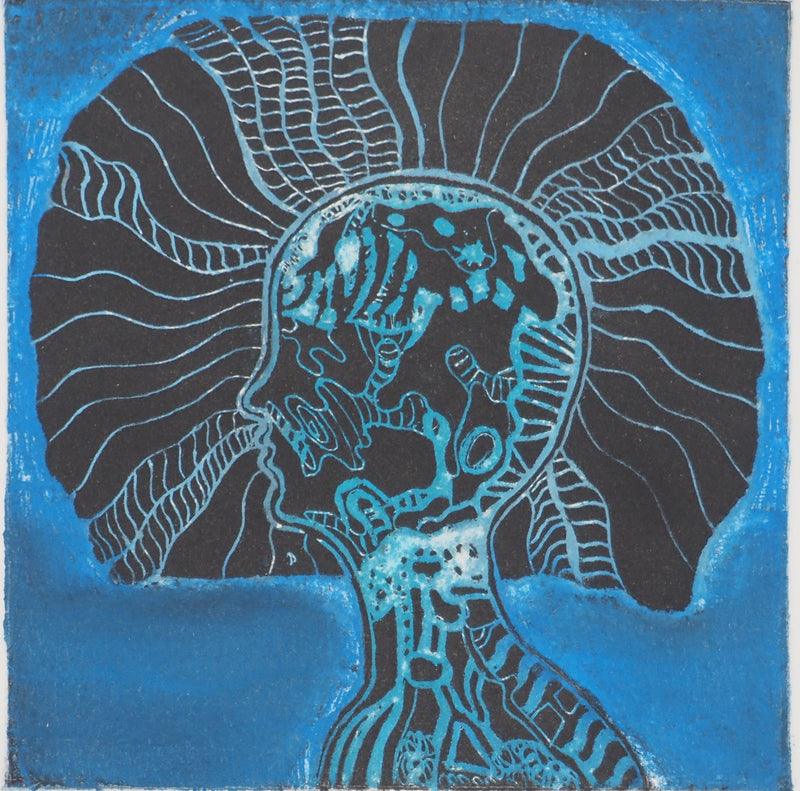 Lilya PAVLOVIC-DEAR : Space War, Gravure originale (photo de détail 2) - Crédit photo : Galerie Art.Paris