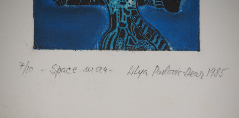 Lilya PAVLOVIC-DEAR : Space War, Gravure originale (photo de détail 3) - Crédit photo : Galerie Art.Paris