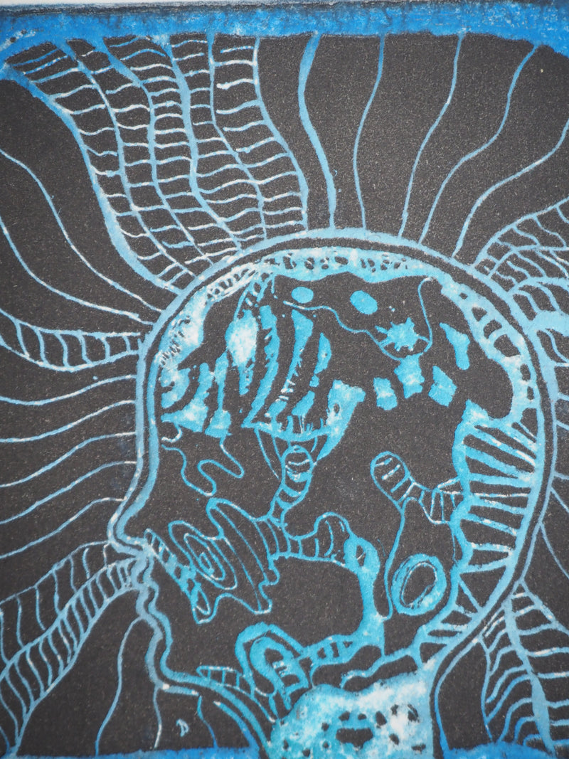 Lilya PAVLOVIC-DEAR : Space War, Gravure originale (photo de détail 4) - Crédit photo : Galerie Art.Paris