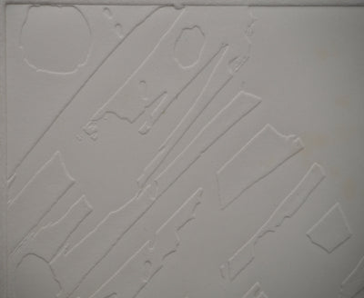 Bowon CHUNG : Formes dans l'espace, Gravure originale (photo de détail 4) - Crédit photo : Galerie Art.Paris