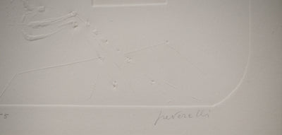 Cesare PEVERELLI : Sous l'étoile, Gravure originale (photo de détail 4) - Crédit photo : Galerie Art.Paris