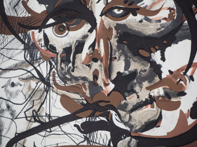 Raymond MORETTI : Visages entremêlés, Lithographie originale (photo de détail 5) - Crédit photo : Galerie Art.Paris