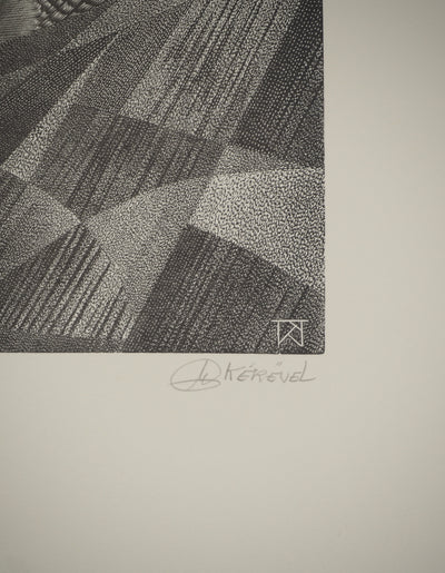 Tiennick KEREVEL : Oiseau : Le Geai, Gravure originale (photo de détail 3) - Crédit photo : Galerie Art.Paris