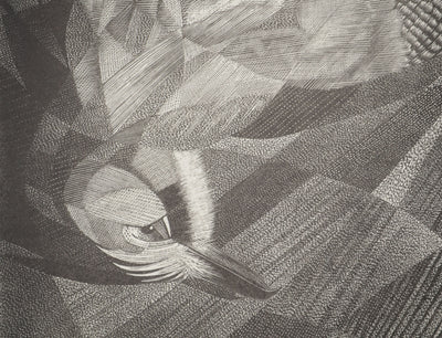 Tiennick KEREVEL : Oiseau : Le Geai, Gravure originale (photo de détail 5) - Crédit photo : Galerie Art.Paris