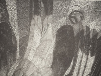 Tiennick KEREVEL : Oiseau : Le Geai, Gravure originale (photo de détail 6) - Crédit photo : Galerie Art.Paris