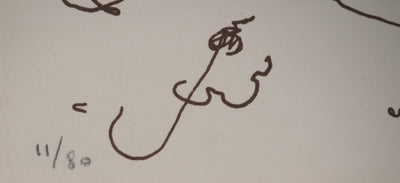 Alain BONNEFOIT : Nu endormi, Lithographie originale (photo de détail 4) - Crédit photo : Galerie Art.Paris