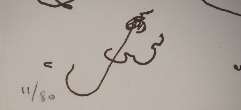 Alain BONNEFOIT : Nu endormi, Lithographie originale (photo de détail 4) - Crédit photo : Galerie Art.Paris