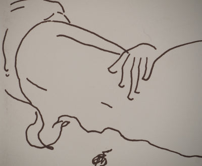 Alain BONNEFOIT : Nu endormi, Lithographie originale (photo de détail 5) - Crédit photo : Galerie Art.Paris