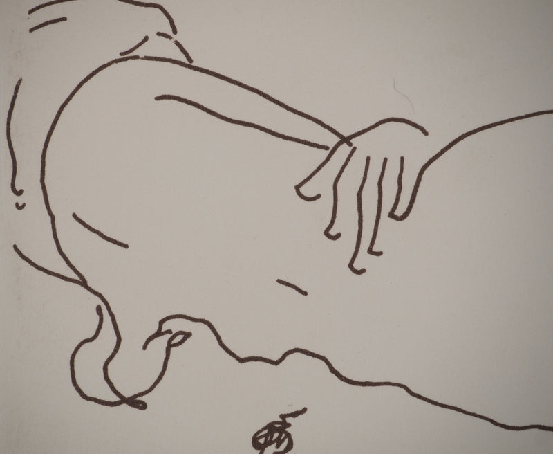 Alain BONNEFOIT : Nu endormi, Lithographie originale (photo de détail 5) - Crédit photo : Galerie Art.Paris