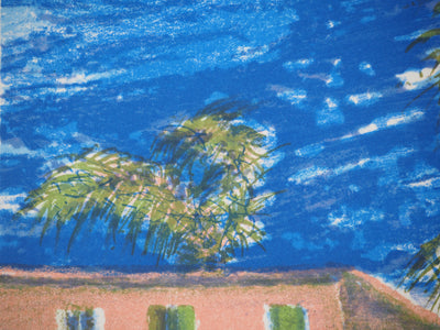 Guy BARDONE : Vue sur le littoral méditerranéen, Lithographie originale (photo de détail 4) - Crédit photo : Galerie Art.Paris