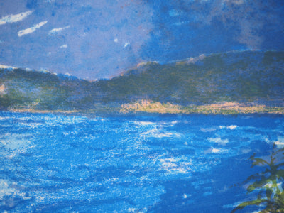 Guy BARDONE : Vue sur le littoral méditerranéen, Lithographie originale (photo de détail 6) - Crédit photo : Galerie Art.Paris