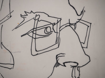 Jacques DESPIERRE : Portrait d'un Ministre (Roger Doullot?) , Dessin original (photo de détail 6) - Crédit photo : Galerie Art.Paris