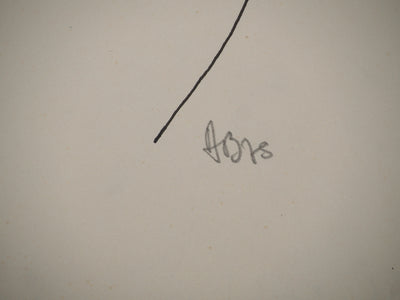 Alain BONNEFOIT : Visage angélique, Lithographie originale (photo de détail 3) - Crédit photo : Galerie Art.Paris