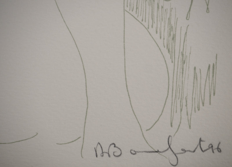 Alain BONNEFOIT : Intimité féminine,, Lithographie originale (photo de détail 4) - Crédit photo : Galerie Art.Paris