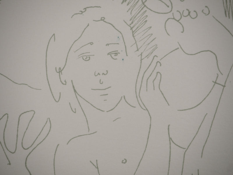 Alain BONNEFOIT : Intimité féminine,, Lithographie originale (photo de détail 5) - Crédit photo : Galerie Art.Paris