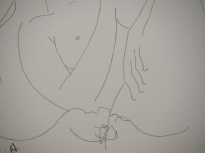 Alain BONNEFOIT : Intimité féminine,, Lithographie originale (photo de détail 7) - Crédit photo : Galerie Art.Paris