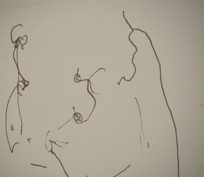 Alain BONNEFOIT : Nu déhanché, Lithographie originale (photo de détail 4) - Crédit photo : Galerie Art.Paris