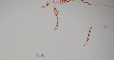 Alain BONNEFOIT : Nu allongé, Lithographie originale (photo de détail 4) - Crédit photo : Galerie Art.Paris
