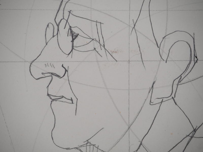 Jacques DESPIERRE : Portrait de José Artur, Dessin original (photo de détail 4) - Crédit photo : Galerie Art.Paris