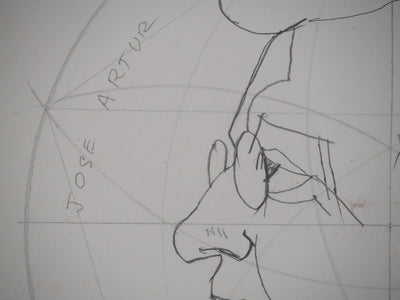 Jacques DESPIERRE : Portrait de José Artur, Dessin original (photo de détail 5) - Crédit photo : Galerie Art.Paris