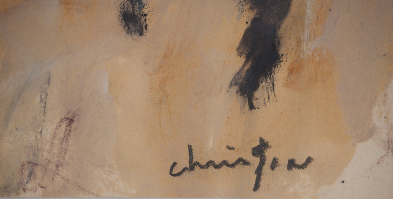 Pierre CHRISTIN : Le chat au fauteuil, Gouache originale (photo de détail 3) - Crédit photo : Galerie Art.Paris