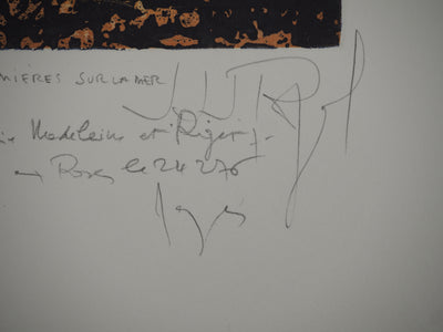 Jacques Jean Joachim RIGAL : Lumières sur la mer, Lithographie originale (photo de détail 3) - Crédit photo : Galerie Art.Paris