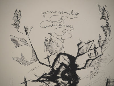 Armand Henri NAKACHE : Autel à l'oiseau, Lithographie originale (photo de détail 5) - Crédit photo : Galerie Art.Paris