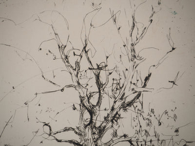 Yves-Jean COMMERE : Le champs à l'arbre, Gravure originale (photo de détail 5) - Crédit photo : Galerie Art.Paris