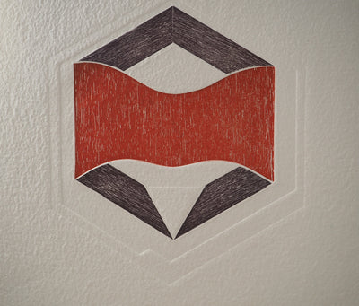Blaise SIMON BALAZS : Hexagone,, Gravure originale (photo de détail 2) - Crédit photo : Galerie Art.Paris