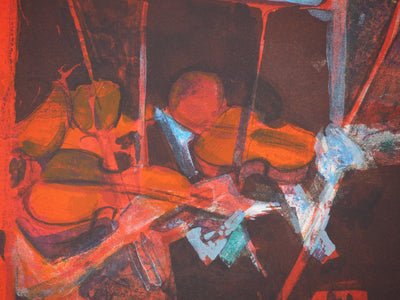 Paul AMBILLE : L'orchestre rouge, Lithographie originale (photo de détail 7) - Crédit photo : Galerie Art.Paris