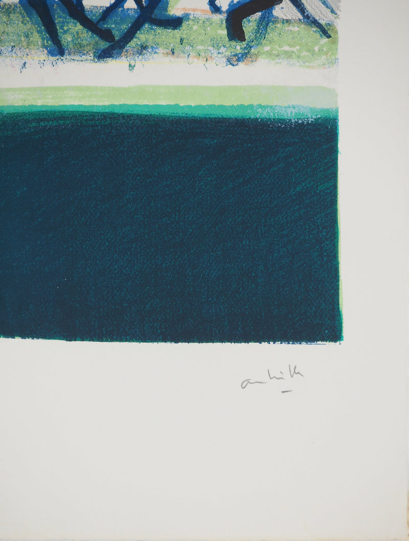 Paul AMBILLE : Course de chevaux, Lithographie originale (photo de détail 3) - Crédit photo : Galerie Art.Paris