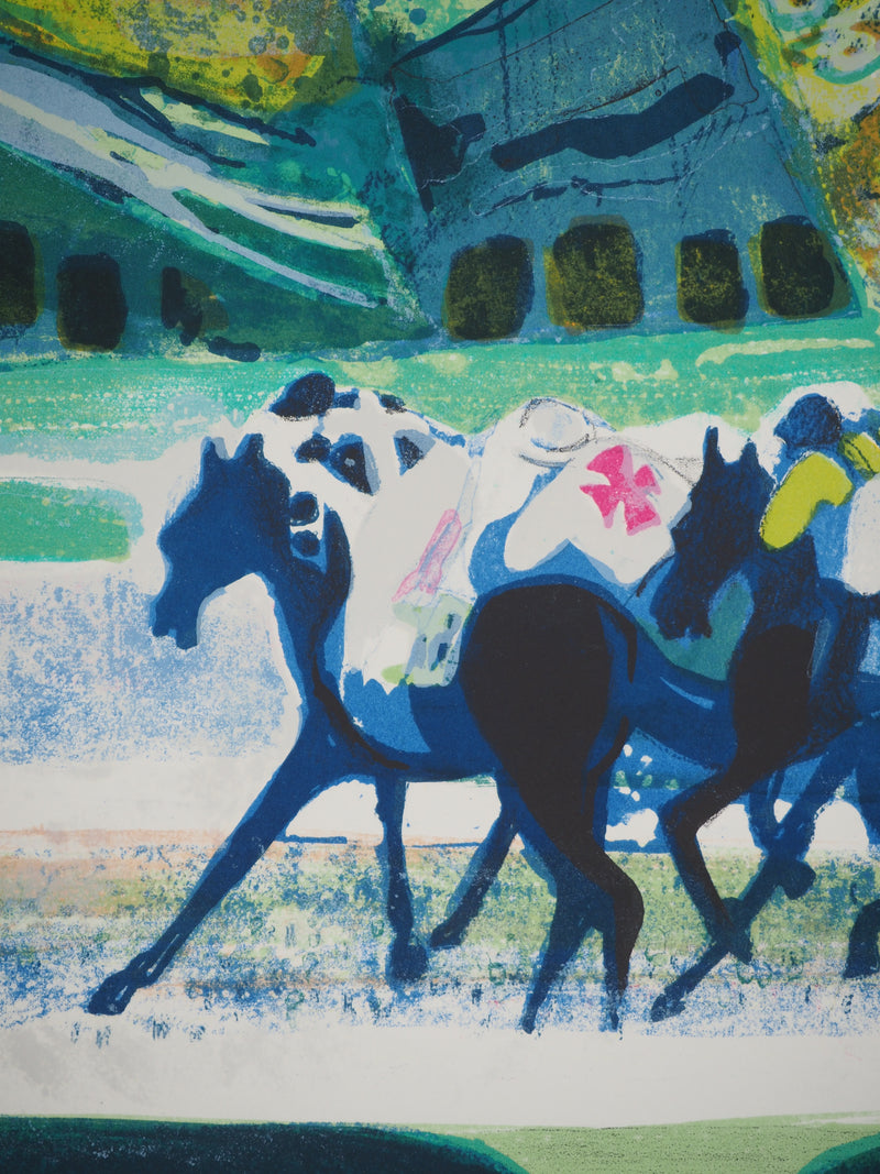 Paul AMBILLE : Course de chevaux, Lithographie originale (photo de détail 5) - Crédit photo : Galerie Art.Paris