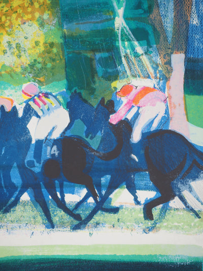Paul AMBILLE : Course de chevaux, Lithographie originale (photo de détail 6) - Crédit photo : Galerie Art.Paris